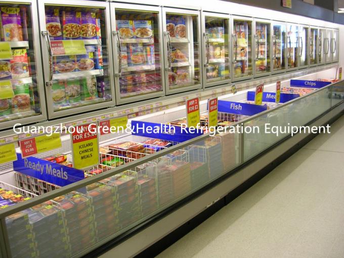 Supermarkt-Kombinations-Anzeigen-Gefrierschrank Showcas-High-density