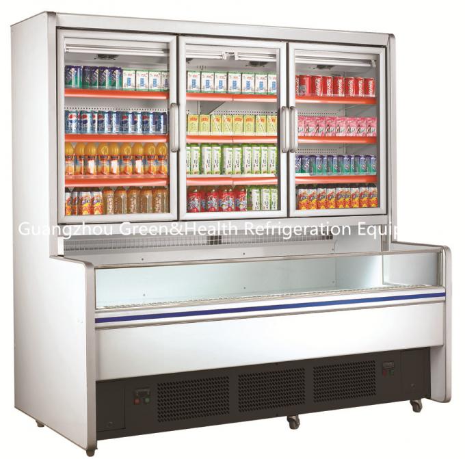 Supermarkt-Kombinations-Anzeigen-Gefrierschrank Showcas-High-density