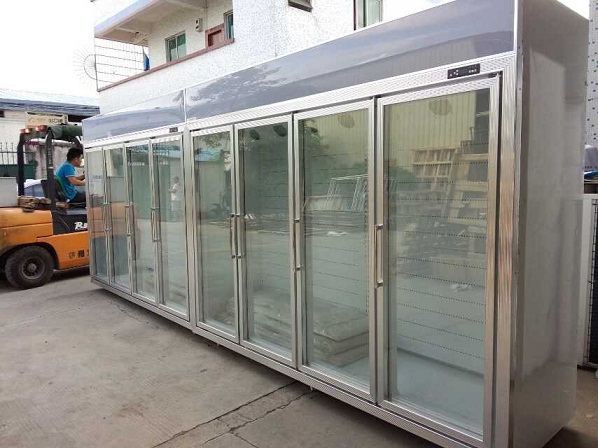 Mini-Markts-Glastür-Gefrierschrank für Grad Danfoss-Kompressor der Frucht-2 - 8