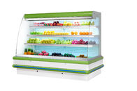 Ferninstalliertes System zwei Meter-langer Gemüseanzeigen-Kühlschrank grün/Schwarz-/weißefarbe