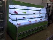 Ferninstalliertes System zwei Meter-langer Gemüseanzeigen-Kühlschrank grün/Schwarz-/weißefarbe