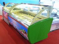 Gelato Shop Kommerzieller Eiscreme-Gefrierschrank mit kundenspezifischen Pfannen