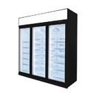 Lüfterkühlsystem 3 Türen Aufrecht Glas Tür Gefrierschrank mit Wanbao Kompressor