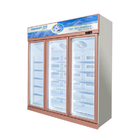Lüfterkühlsystem 3 Türen Aufrecht Glas Tür Gefrierschrank mit Wanbao Kompressor