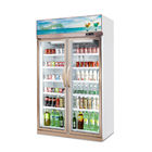 Blumen-Getränk-Handelsgetränkekühlvorrichtungs-Anzeigenschaukasten mit Doppeltüren