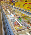 Supermarkt-Insel-Gefrierschrank -20°C der Meeresfrüchte-1000L mit Nachtdem blinden Verstecken