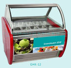 Automatisch entfrosten Sie Eis am Stiel-Eiscreme-Anzeigen-Gefrierschrank mit 12 PC Pan 1/3