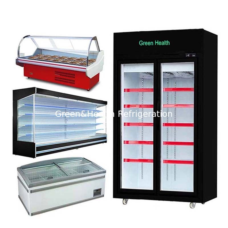 Multi-Plattform-Kühler mit Türen kühlten Verkaufsmöbel-Kühlvorrichtungs-offenen Gefrierschrank für Supermarkt