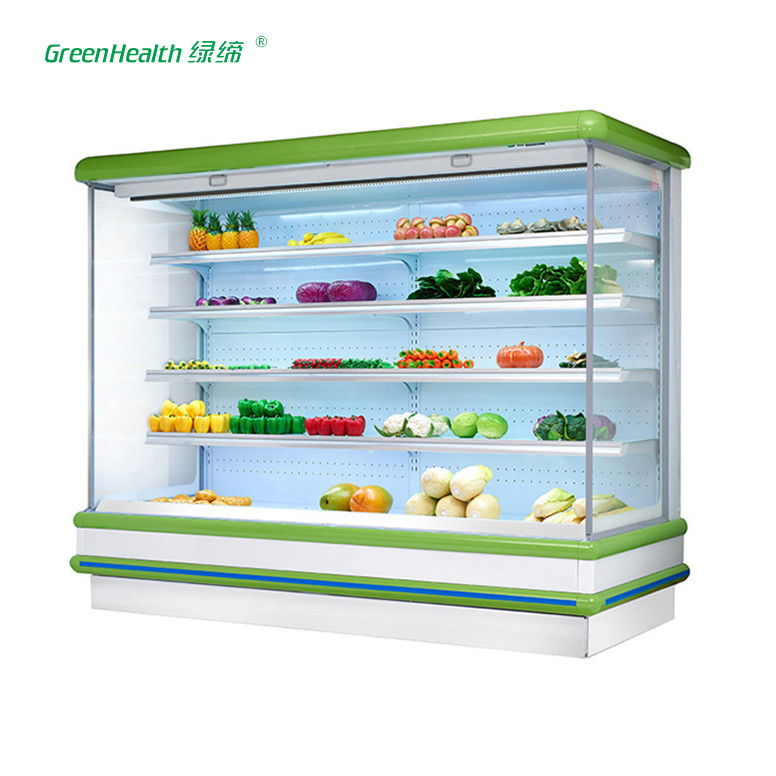 Handelssupermarkt Multideck offener Kühler/Frucht und Veg zeigen im Freien Kühlschrank an