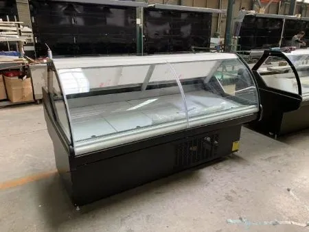Untere Einheit geschwungenes transparentes Glas Kühl- und Gefrierschrank Kühl- und Gefrierschrank 0
