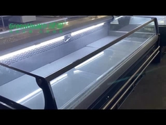 Einzelne Temperatur-zeigt frisches Rindfleisch-Feinkostgeschäft Gefrierschrank für Metzgerei an