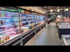 Weißer selbstständiger offener Anzeigen-Kühlschrank für Getränke/große die Kapazität der Milch-2m