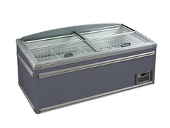 Grüne Gesundheit Handelsinsel Gefrierschrank Supermarkt Kühlschrank Eiscreme Tiefkühlschrank