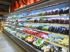 Front-Multi-Deck-Offene-Display-Kühler für Energieeinsparung von Obst und Gemüse