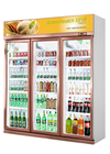 Luftkühlungs-Glastür-Getränkekühlerer Supermarkt-Kühlschrank 5 Schichten