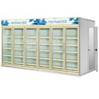 _ Glass Door Compact Refrigerator 0 - 10 Degree Dynamic Cooling For Shop
