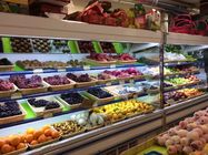 Kundengebundener Supermarkt-offene Plattform-Anzeigen-Kühlschrank mit Fern-Condensering-Einheiten