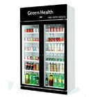 Niedriger Preis-Großhandel-Handelskühlschrank-doppelte Tür-Supermarkt-Kompressor-Kühlmittel-Ausrüstung