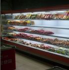 Weißer/roter Kühler-Supermarkt-Schaukasten Multideck offener mit Selbst-Frost-Funktion