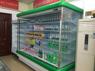 _ Green Multideck Display Fridge , Convenience Store Refrigerators Large Capacity