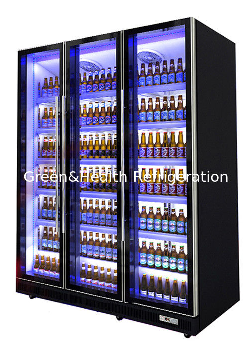 Kühlschrank für kommerzielle Getränke mit LED-Beleuchtung, selbstschließender Tür und Danfoss/Embraco-Kompressor