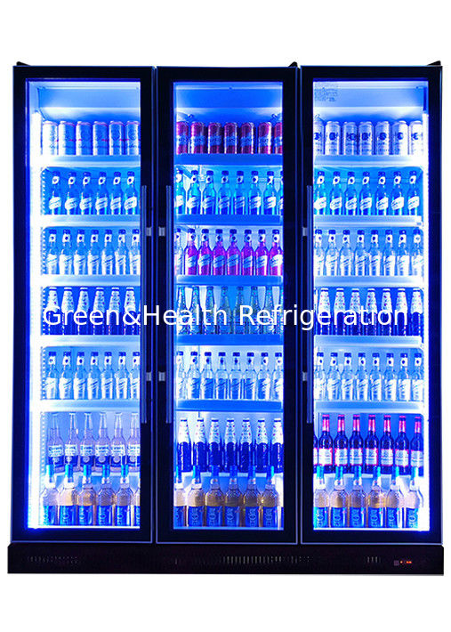 Kühlschrank für kommerzielle Getränke mit LED-Beleuchtung, selbstschließender Tür und Danfoss/Embraco-Kompressor