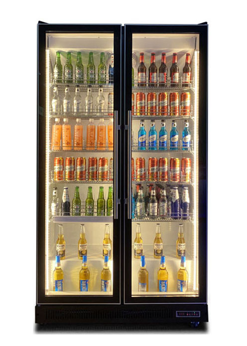 2~8 Grad Copeland Kompressor Schwarzglas Tür Kühlschränke Bier Weinkühlschrank