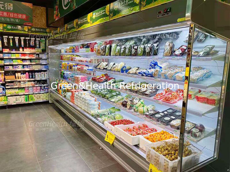 Gemüsefreilicht-Kühler Multideck Juice Fruit Mall Refrigerator