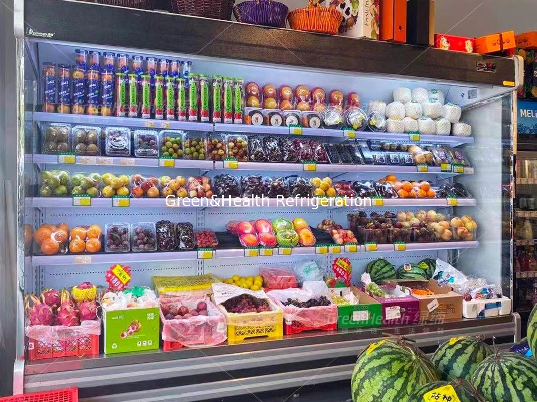 Gemüsefreilicht-Kühler Multideck Juice Fruit Mall Refrigerator