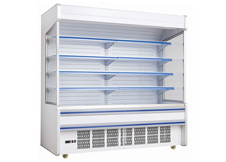 2.5m Plug-in System 4 Schichten Gewerblicher offener Kühlschrank für Merchandiser Display
