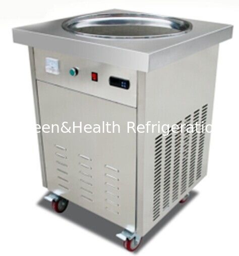 1,5kw Schnelle Frostgeschwindigkeit Fried Ice Cream Machine mit 201 Edelstahlkonstruktion
