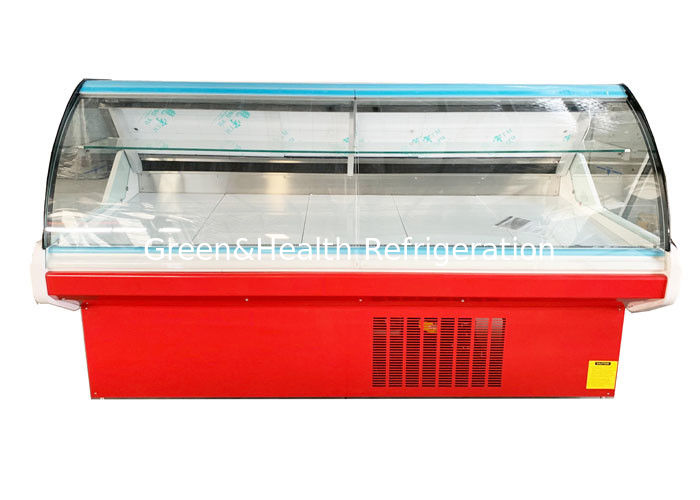 Gewerblicher Kühlschrank mit 100L-Kapazität mit Front-Flip-Up-Glastür und LED-Beleuchtung 6500K