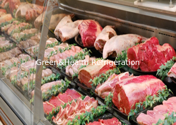 900W Frostfreier Supermarkt Frischkost Schaufenster für Fleischladen