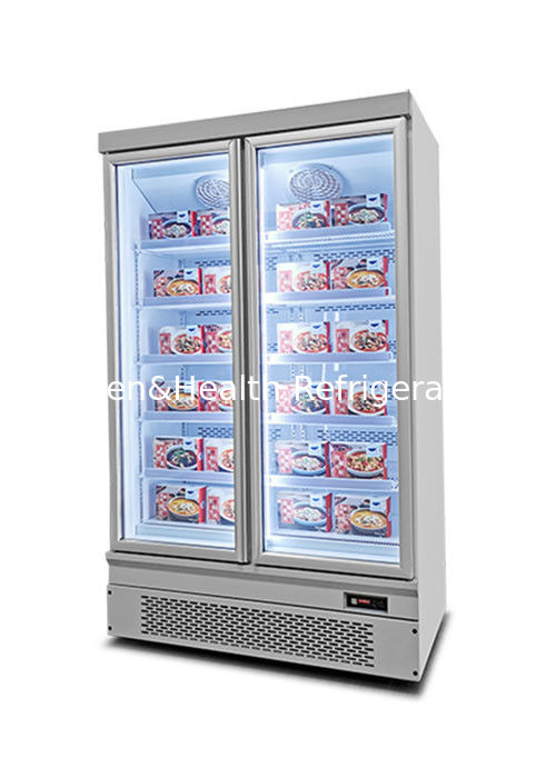 Gefrierschrank mit 1000L Kapazität, automatisches Auftauen und Lüfterkühlung für Supermärkte