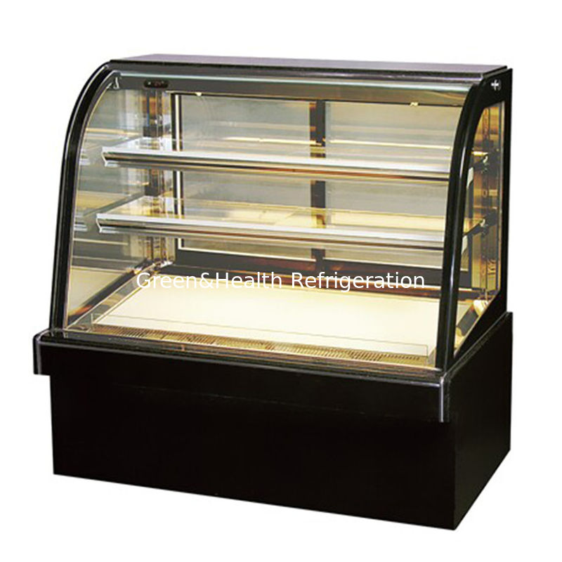 LED-Licht Bäckerschrank Kuchen-Display-Kühler mit leicht beweglichen Rad