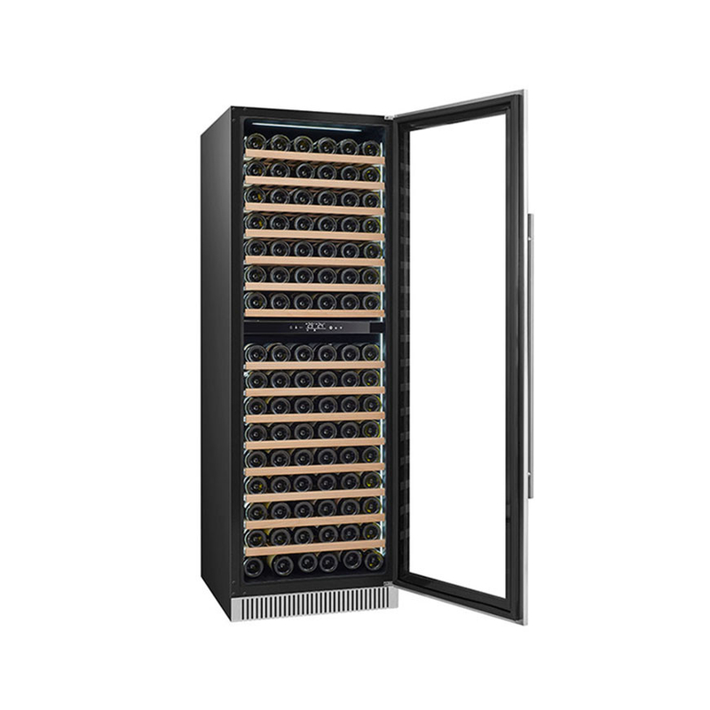 185 Flaschen Wein Anzeige Kühlgerät Zwei-Zone Elektrische Glastür Modell LD-185D