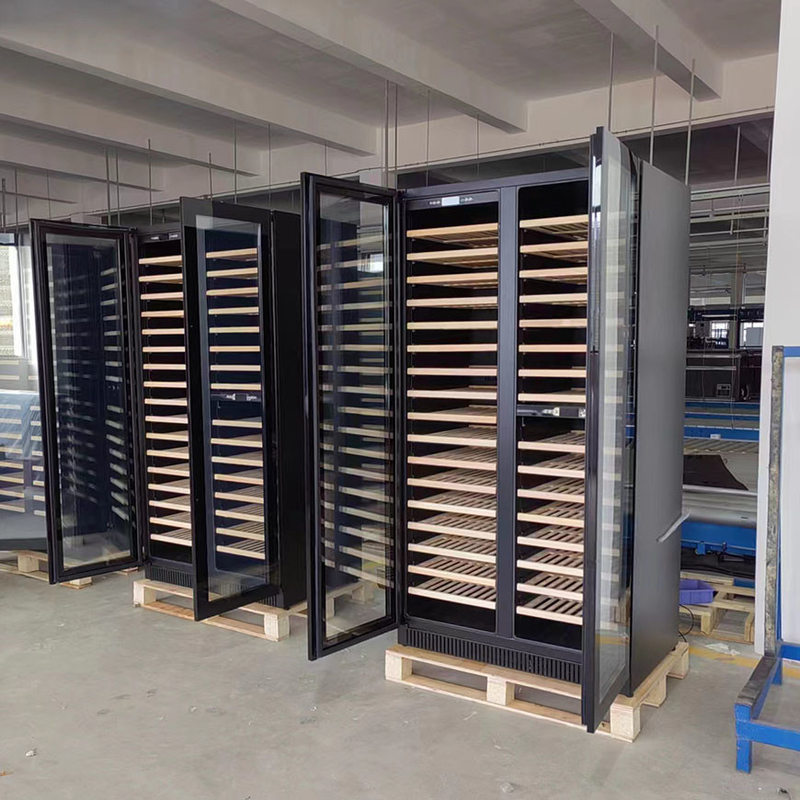 185 Flaschen Wein Anzeige Kühlgerät Zwei-Zone Elektrische Glastür Modell LD-185D