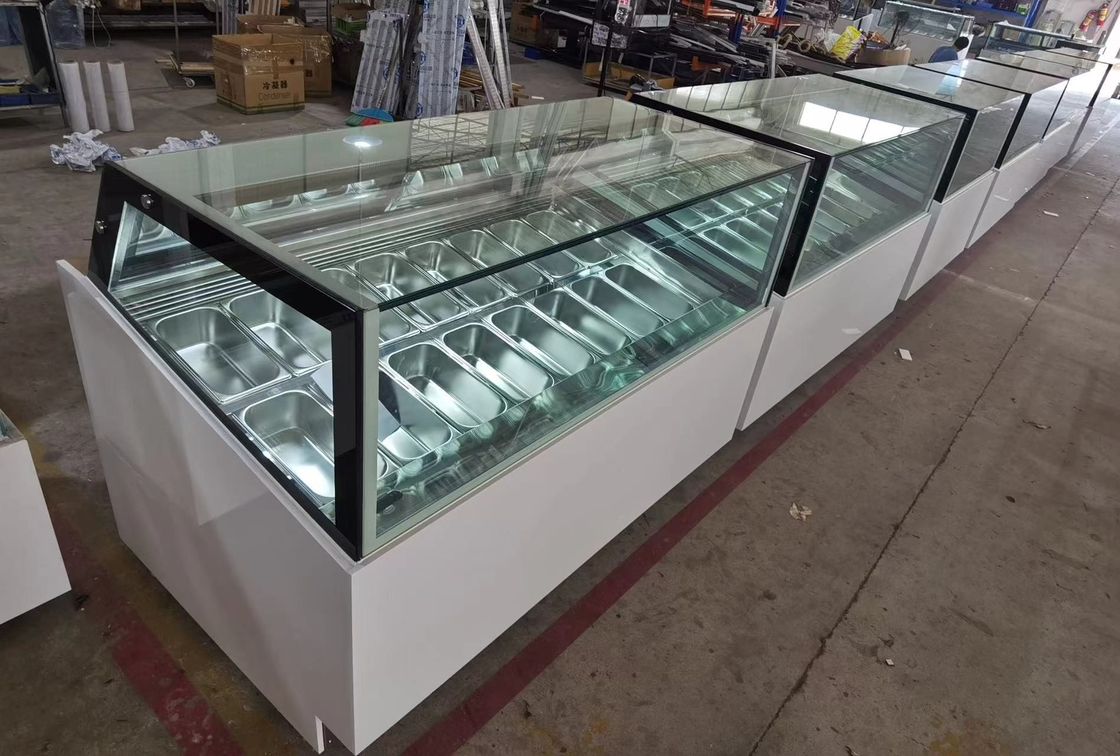 Ultra-Niedrigtemperatur-Eis-Display-Eisfrierschrank mit individueller Lichtbox oder Marmorbasis