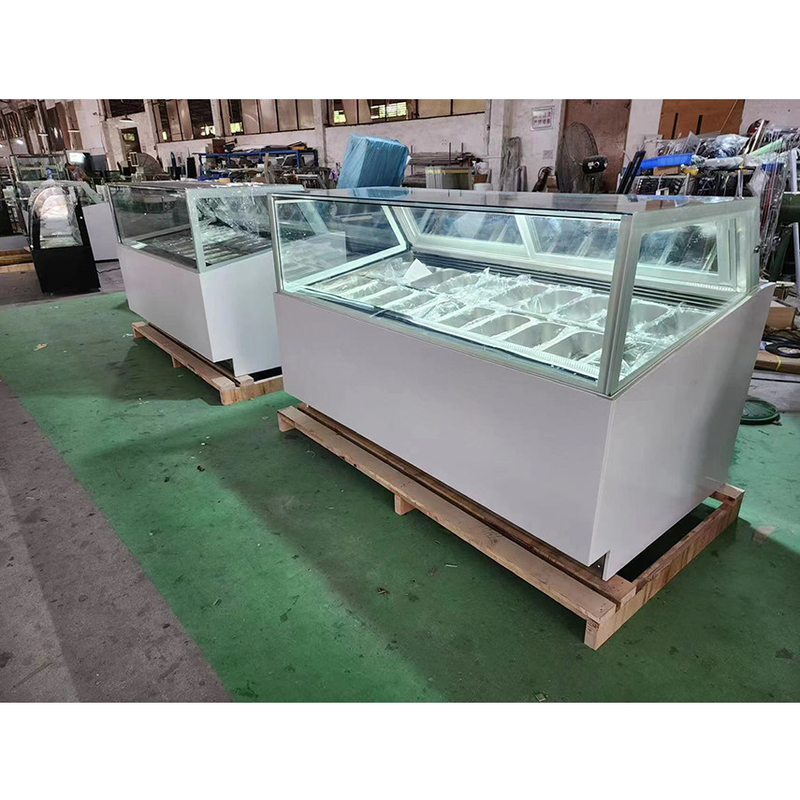 Ultra-Niedrigtemperatur-Eis-Display-Eisfrierschrank mit individueller Lichtbox oder Marmorbasis