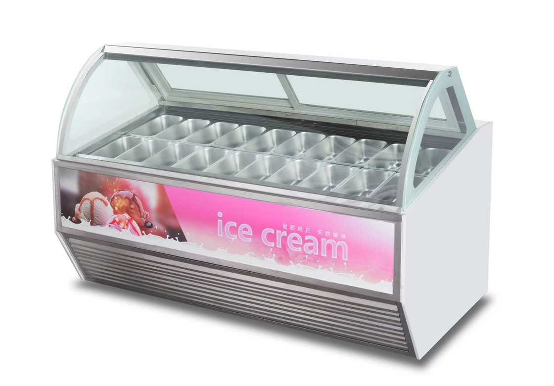 Ultra-Niedrigtemperatur-Eis-Display-Eisfrierschrank mit individueller Lichtbox oder Marmorbasis