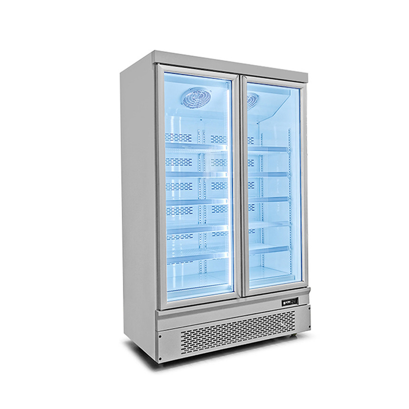 Energieeffizient 1 2 3 Glas Tür Gefrierschrank mit schneller Automatik Hintertür