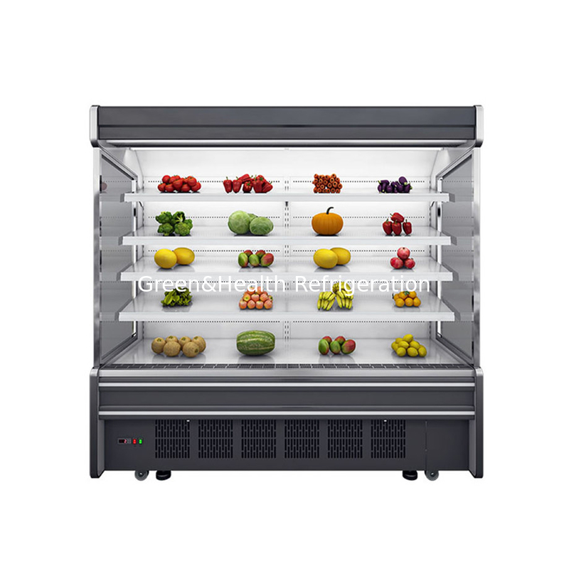 Plug-in-Typ Gemüse-Display Kühlschrank Multideck-Display-Kühler Gewerblicher offener Fall-Kühler