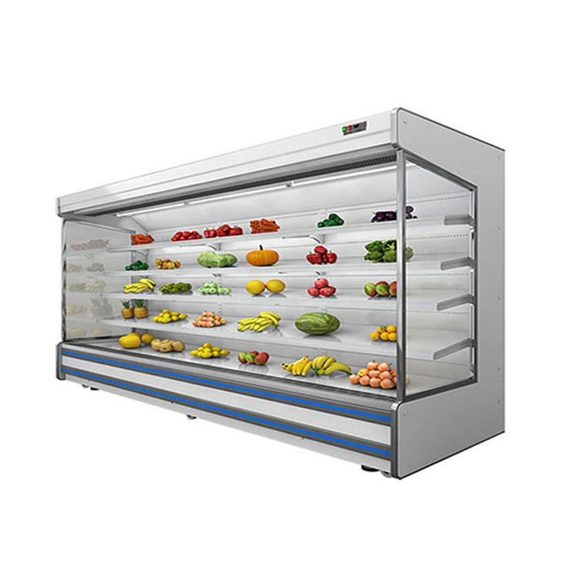 LED-Multi-Deck-Offener Display-Kühler mit 4 Regalen und 5 Display-Flächen bei 2-8.C