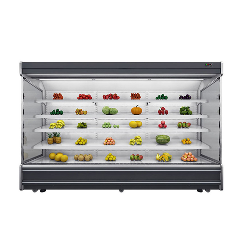 LED-Multi-Deck-Offener Display-Kühler mit 4 Regalen und 5 Display-Flächen bei 2-8.C