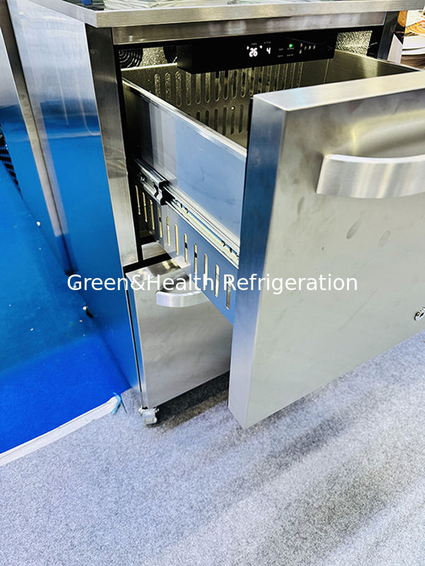 ETL-Zertifikat 150L 168Dosen Edelstahl Massivtür Außengetränke-Kühlschrank