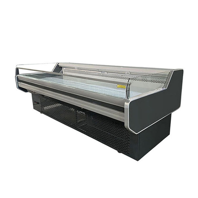 Große - 2 bis 8°C mobile Portable Deli Meat Display Kühlschrank offener Gefrierschrank