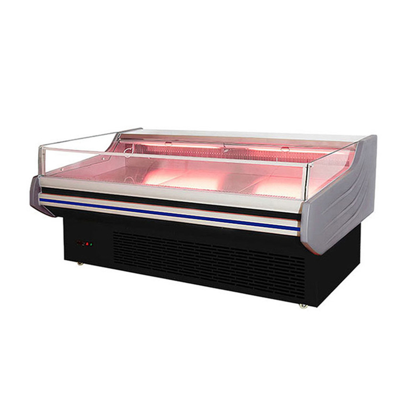 Große - 2 bis 8°C mobile Portable Deli Meat Display Kühlschrank offener Gefrierschrank