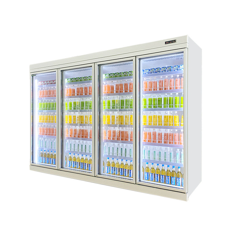 5 Schichten verstellbares Regal Glas Tür Getränke-Kühler mit R22 Panasonic Kompressor