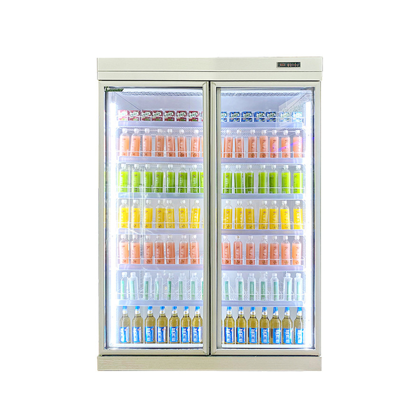 5 Schichten verstellbares Regal Glas Tür Getränke-Kühler mit R22 Panasonic Kompressor
