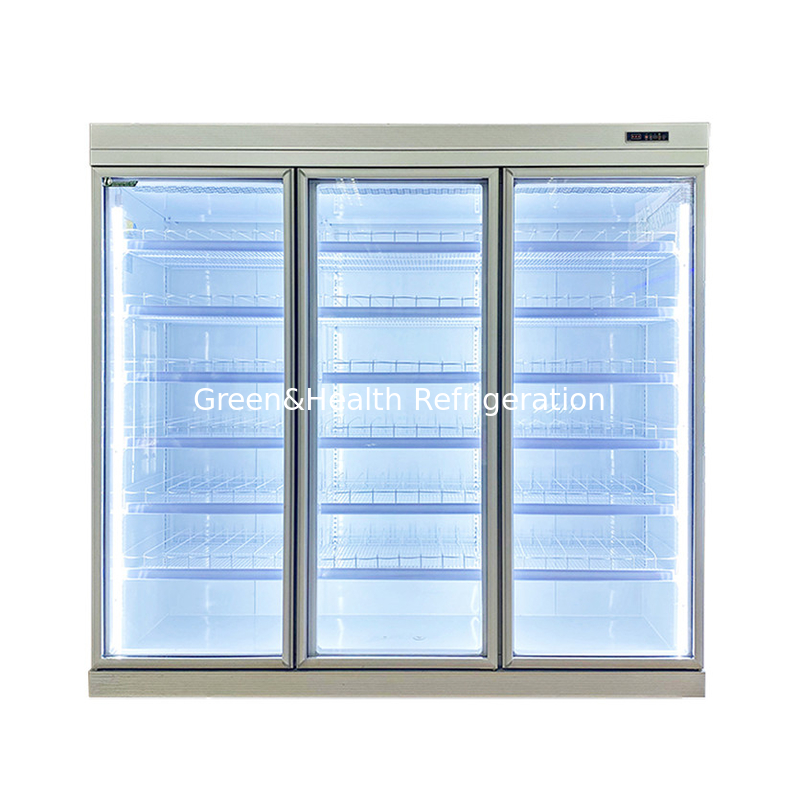 Handelsüblicher -18C Selbstständiger Aufstellglas Tür Gefrierschrank für Tiefkühlmittel